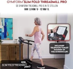 Gymform Slim Fold PRO - Loopband Inklapbaar - Opvouwbaar - Wandelband - LCD Display - Met Hartslagmeter -Merkloos Winkel 1200x1143 18