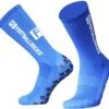 Merkloos Gripsokken Voetbal Blauw Sportsokken Anti-Blaren (Maat 39-44)