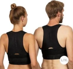 Houding Correctie Brace - S/M - Zwart - Postuur Corrector - Rugband - Schouder Band - Rug Ondersteunings Band