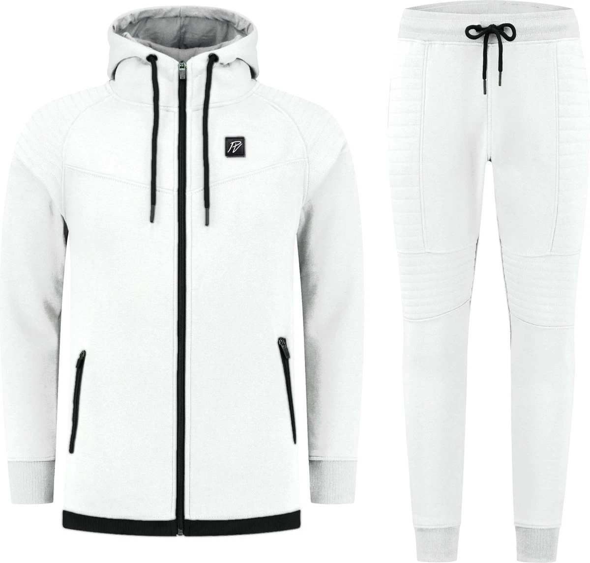 Paulo Vici Joggingpak -Trainingspak Heren - Tracksuit - Wit 3 Paulo Vici Joggingpak -Trainingspak Heren - Tracksuit - Wit