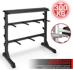 Halterrek - Halterstandaard - Halter Standaard - Dumbbell Rek - Gewichtenrek - 3 Niveaus - Zwart -Merkloos Winkel 1200x1147 7