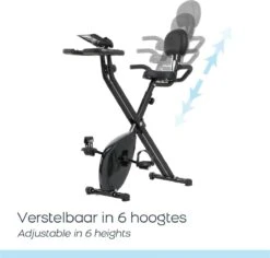Orange Gym, X-bike Pro Cycle – Zwart - Opvouwbare Hometrainer – Incl. Rugsteun, 8 Weerstandsniveaus, LCD Monitor, Fiets -Merkloos Winkel 1200x1148 8