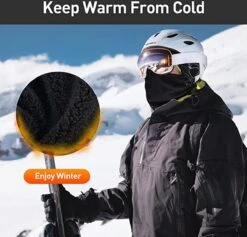 Nekwarmer - Unisex - Col Sjaal - Fleece Halswarmer - Dames/Heren - Bandana Hoofdband - Multifunctioneel - Zwart -Merkloos Winkel 1200x1150 1