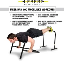 Lebert Equalizer Dip Bars Zwart - Dip Station - Pull Up Bar - Push Up Bars - Calisthenics - Krachttraining Voor Het Gehele Lichaam -Merkloos Winkel 1200x1151 5