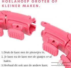 DeSire Fitness Hoelahoep Met Gewicht - Roze - Sport Hoepel Voor Volwassenen En Kinderen - Hula Hoop - Weight Hoop - HoolaHoop -Merkloos Winkel 1200x1152 11