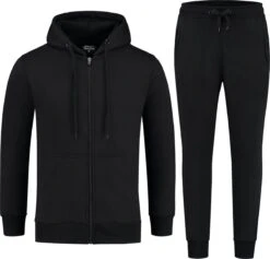 Paulo Vici Tracksuit - Trainingspak Heren - Joggingpak - Zwart