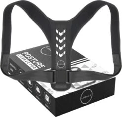 LEBELLE® Postuur Corrector Wit - Comfortabele Medische Verstelbare Houding Corrector - Houding Correctie - Rugcorrector - Boven Rugbrace - Schouderband - Schouderbrace - Schouders - Rug - Unisex - Onesize + E-Book -Merkloos Winkel 1200x1153 25