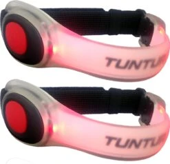 Tunturi Armband - Set Van 2 Stuks - LED - Hardloop Verlichting - Led Armband Hardlopen - Hardloop Lampjes - Rood