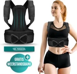 MR. PANACHE XL Premium Postuur Corrector - Inclusief Weerstandsband - Houding Correctie - Rugbrace - Posture Corrector - Rug Corrector - Schouder Brace - Rugband - One Size