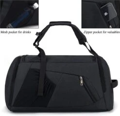 CySILI® Reistas, Sporttas, Kan Als Rugzak Gedragen Worden, Handbagage, Met Schoenenvak En Vak Voor Natte Spullen, Met Cijferslot - Voor Dames En Heren - Tas Voor Sport, Fitness, 42 Liter Inhoud, Gym - Travel Bag & Duffel Bag -Merkloos Winkel 1200x1157 21