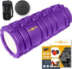 Foam Roller Incl. Massage Bal Workout EBook & Tas - Foamroller Met Tas - Massage Roller & Massagebal - Triggerpoint Bal - RP®