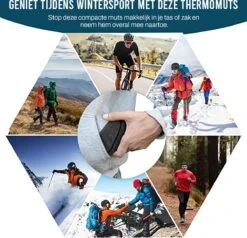 Muts – Helmmuts – Fietsmuts Voor Onder Helm – Skimuts – Sportmuts – Hardloopmuts – Winddicht – 52 – 60 CM – Grijs -Merkloos Winkel 1200x1157 4