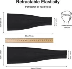 LIXIN Set 3 Stuks Vouwen Haarbanden - Dames Haarbanden - Kleur 9 - Hoofdband Dames - Volwassenen - Elastisch Antislip - Yoga - Hardlopen - Haaraccessoires -Merkloos Winkel 1200x1158 22