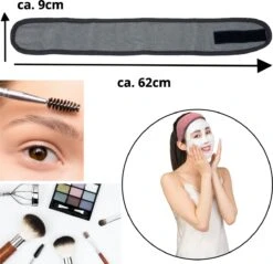 HOMELEVEL Set Van 3 Haarbanden - Badstof Van 100% Katoen - Voor Make-up, Gezichtsreiniging, Gezichtsmasker, Sporten - In Grijs/roze/lichtgrijs -Merkloos Winkel 1200x1161 4