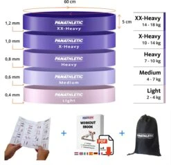 Panathletic Weerstandsbanden – Set Van 5 – Handleiding – Opbergzakje – EBook Met Extra Oefeningen – Paars 11 Panathletic Weerstandsbanden – Set Van 5 – Handleiding – Opbergzakje – EBook Met Extra Oefeningen – Paars -Merkloos Winkel 1200x1162 14