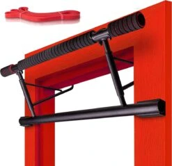 Pull Up Bar – Incl. Weerstandsband – Optrekstang – Pull Up Station – Dip Bars – Buikspiertrainer – Pull Up Bar Deur