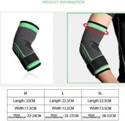 Universele Elleboog Brace -Elleboogsteun- Verstelbare Brace- Elleboogbandage- Tennisarm Brace- Artrose- Maat L -Merkloos Winkel 1200x1162 35