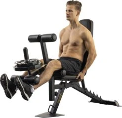 Tunturi Centuri UB100 Halterbank Verstelbaar - Fitnessbank Belastbaar Tot 200kg - Trainingsbank, Buikspierbank & Leg Extension In één -Merkloos Winkel 1200x1162 7