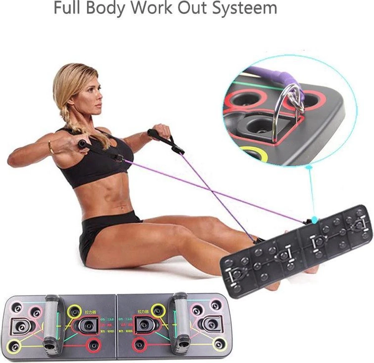 Push Up Bord Board Met Trainingsschema - Opvouwbaar - Kracht Training Thuis - Op Drukbord - Sporten - Spiergroep - Pushup Bars - Opdrukken - Thuis Sporten - Fitness Sport - Krachttraining - Hometrainer - Opdruksteun - Board - Gym - Borst - Rug 5 Push Up Bord Board Met Trainingsschema - Opvouwbaar - Kracht Training Thuis - Op Drukbord - Sporten - Spiergroep - Pushup Bars - Opdrukken - Thuis Sporten - Fitness Sport - Krachttraining - Hometrainer - Opdruksteun - Board - Gym - Borst - Rug - Afbeelding 3