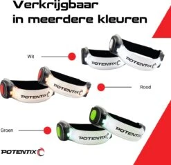 Hardloop Verlichting Set Van 2 Incl. Batterijen - Wandel Lampjes - Led Armband Hardlopen - Kleur Wit -Merkloos Winkel 1200x1163 36