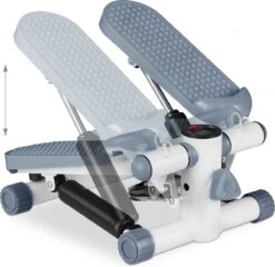 Relaxdays Swing Stepper - 2 Weerstandsbanden - Fitness Stepper - Display - Diverse Kleuren - Grijs -Merkloos Winkel 1200x1165 19