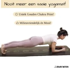 Flowin'Motion® Studio Yoga Mat - Superieure Grip - Extra Breed En Lang - Fitness Mat - Anti Slip - Sport Mat - Natuur Rubber - Planeetvriendelijk - Zwart Met Goud - 185cm X 68cm X 4,2mm -Merkloos Winkel 1200x1166 15