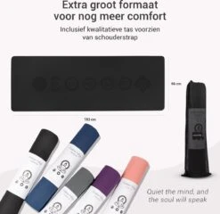 Yoga Mat Sportmat Fitnessmat Antislip Duurzaam Met Yoga Lessen - Zwart -Merkloos Winkel 1200x1167 28