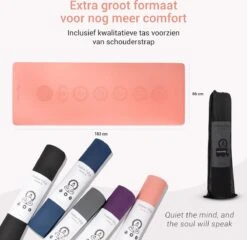 Yoga Mat Sportmat Fitnessmat Antislip Duurzaam Met Yoga Lessen - Roze -Merkloos Winkel 1200x1167 31