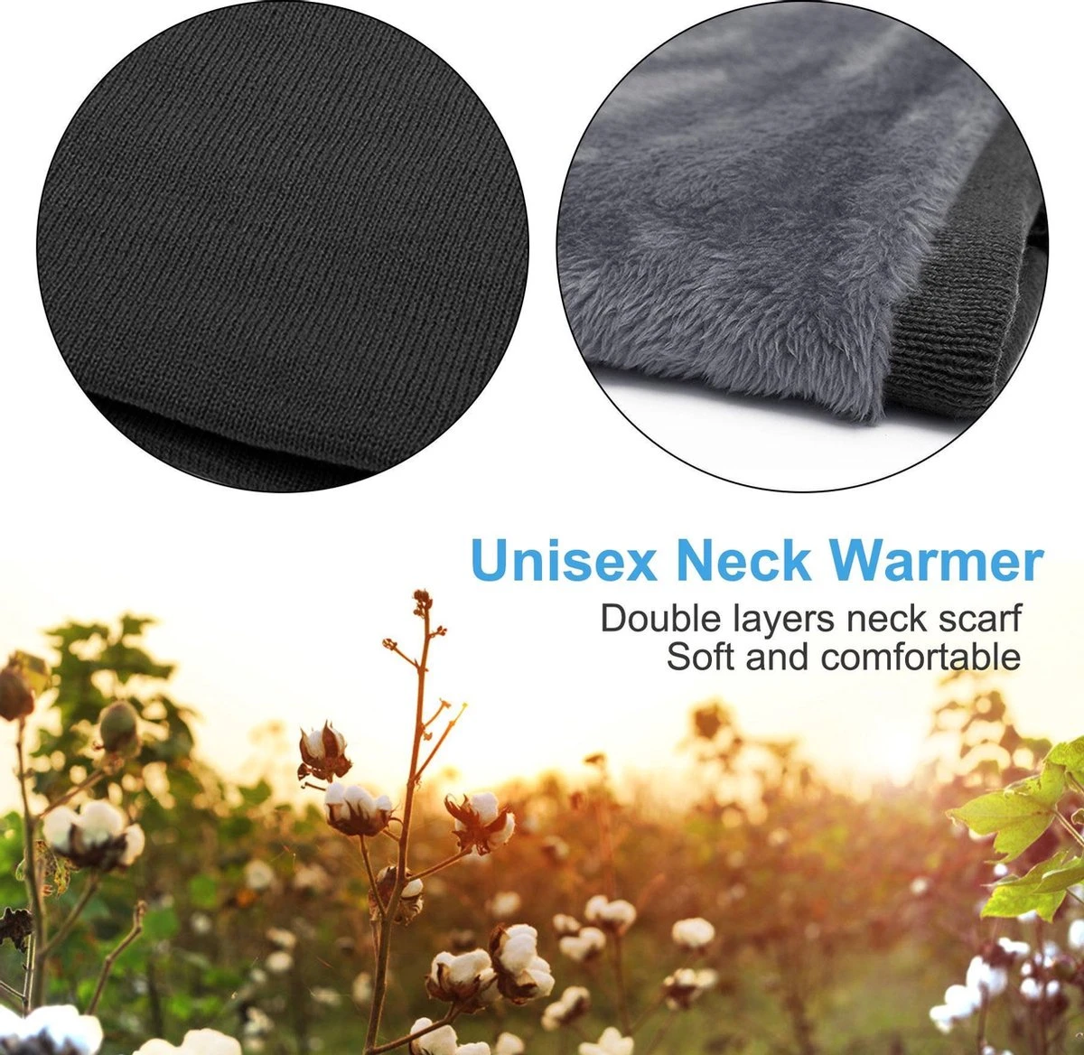 Su.B.dgn Nekwarmer Heren En Dames - Winter Nek Sjaal Dubbele Lagen Voor Buiten Sporten Fietsen Motor Colsjaal - Uniseks - Zwart 10 Su.B.dgn Nekwarmer Heren En Dames - Winter Nek Sjaal Dubbele Lagen Voor Buiten Sporten Fietsen Motor Colsjaal - Uniseks - Zwart - Afbeelding 8