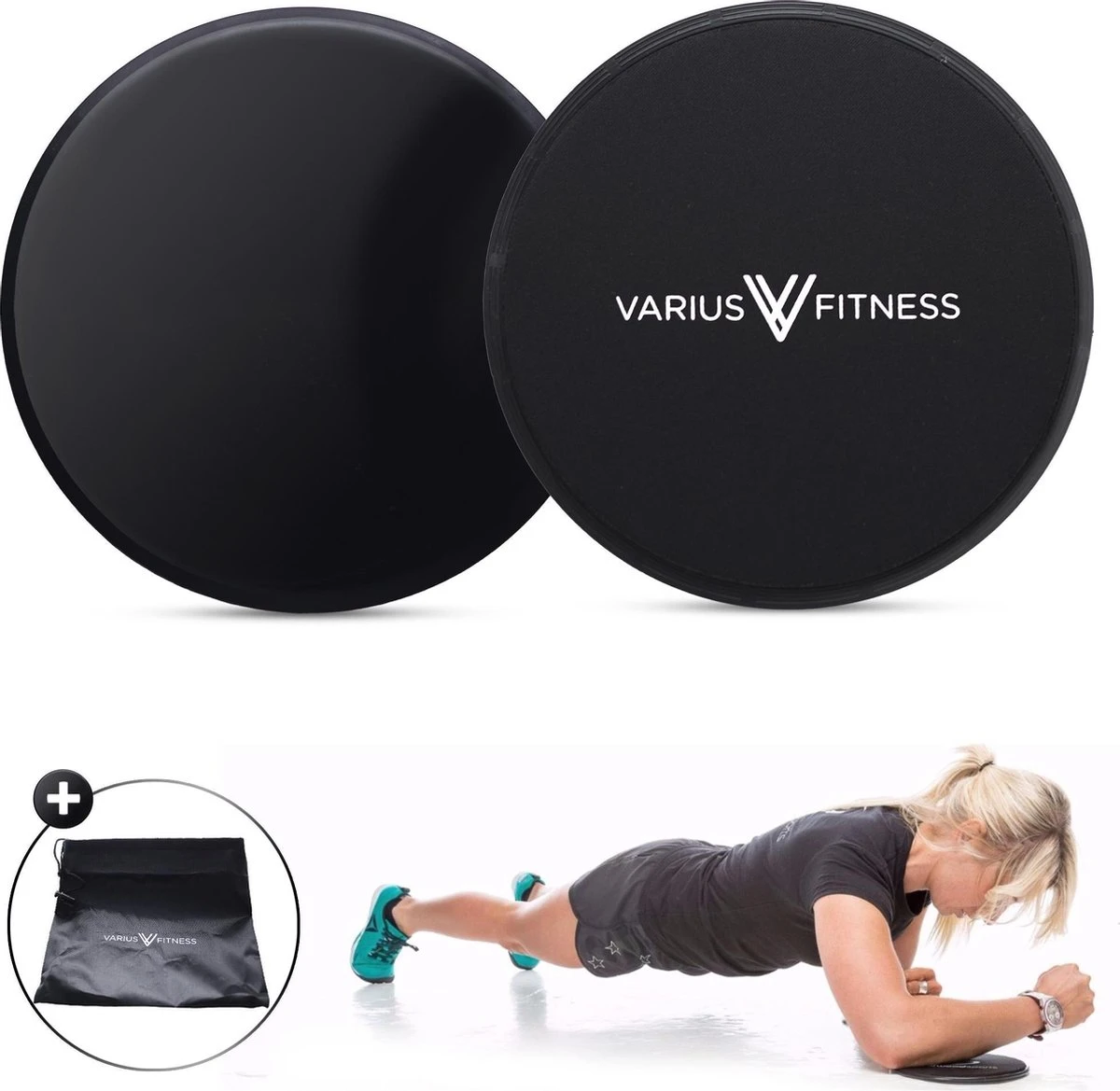 Varius Fitness® PRO Sliding Pads - Sliding Discs - Ab Trainer - Core Trainer - Core Sliders - Buikspier Trainer - Sliders - Fitness - Slide Pads - Full Body Workout - Thuis Sporten 8 Varius Fitness® PRO Sliding Pads - Sliding Discs - Ab Trainer - Core Trainer - Core Sliders - Buikspier Trainer - Sliders - Fitness - Slide Pads - Full Body Workout - Thuis Sporten - Afbeelding 6