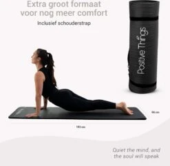 Yoga Mat Sportmat Fitnessmat Antislip NBR - 1 Cm Zwart 18 Yoga Mat Sportmat Fitnessmat Antislip NBR - 1 Cm Zwart -Merkloos Winkel 1200x1171 13