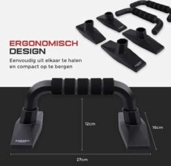 EMERGO Sports Push Up Grips / Bars - Opdruksteunen - Foam Handvatten - Antislip - Zwart 17 EMERGO Sports Push Up Grips / Bars - Opdruksteunen - Foam Handvatten - Antislip - Zwart -Merkloos Winkel 1200x1171 24