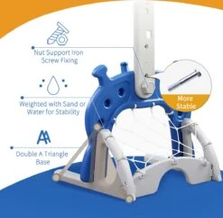 DBEEP Set Basketbalringen Voor Kinderen - 4-in-1 Kinder Basketbalset Voor Binnen & Buiten - Basketbalstandaarden - In Hoogte Verstelbaar - Doelring, Toss, Golf, Voetbal Doel Balspelen - Sport Speelgoed 12 DBEEP Set Basketbalringen Voor Kinderen - 4-in-1 Kinder Basketbalset Voor Binnen & Buiten - Basketbalstandaarden - In Hoogte Verstelbaar - Doelring, Toss, Golf, Voetbal Doel Balspelen - Sport Speelgoed -Merkloos Winkel 1200x1171 35