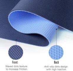 Saferell Antislip Yogamat - Paars - Gemaakt Van TPE Met Extra Dik (6mm) - Sportmat Fitness Mat Duurzaam Paars- Hypoallergene Yoga Mat Met Draagband - 183 Cm X 61 Cm X 0,6 Cm -Merkloos Winkel 1200x1173 14