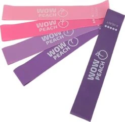 Wow Peach - Premium Weerstandsbanden Van Hoge Kwaliteit ROZE/PAARS - Set Van 5 Resistance Banden - Fitness Elastiek - Without Lemons - WOW Peach -Merkloos Winkel 1200x1173 17