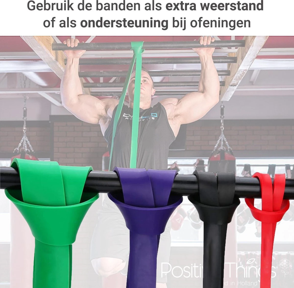 Resistance Band Pull Up - Pull Up Band - Powerpand Fitness Elastiek - Extra Zwaar 7 Resistance Band Pull Up - Pull Up Band - Powerpand Fitness Elastiek - Extra Zwaar - Afbeelding 5