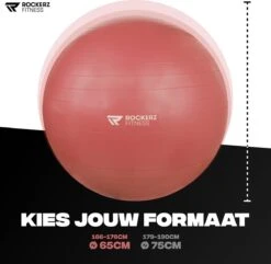 Rockerz Fitness® - Yoga Bal Inclusief Pomp - Pilates Bal - Fitness Bal - Zwangerschapsbal - Goede Houding Bij Het Thuiswerken - 65 Cm - Kleur: Rose Gold 20 Rockerz Fitness® - Yoga Bal Inclusief Pomp - Pilates Bal - Fitness Bal - Zwangerschapsbal - Goede Houding Bij Het Thuiswerken - 65 Cm - Kleur: Rose Gold -Merkloos Winkel 1200x1173 24