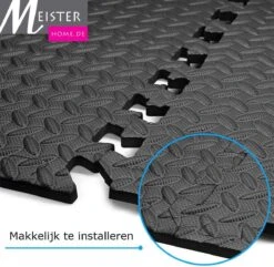 Meisterhome ® Geluidsdempende Sport EVA Puzzelmat Set - Waterdichte Fitness Mat Met Mooie Afgewerkte Randen - Zachte Yogamat Easy Installeren/schoonmaken - Fitnessruimte/meditatie - Warmte Isolerend - 60 X 60 X 1 Cm - 15 Stuks 5.40 M²- Zwart 11 Meisterhome ® Geluidsdempende Sport EVA Puzzelmat Set - Waterdichte Fitness Mat Met Mooie Afgewerkte Randen - Zachte Yogamat Easy Installeren/schoonmaken - Fitnessruimte/meditatie - Warmte Isolerend - 60 X 60 X 1 Cm - 15 Stuks 5.40 M²- Zwart -Merkloos Winkel 1200x1173 27