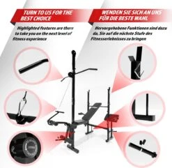 Physionics - Multifunctionele Halterbank - Trainingsbank - Krachtstation - Trainingsstation - Halters - Halterset - Verstelbaar -Merkloos Winkel 1200x1173 52