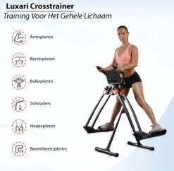 Luxari - Crosstrainer - Voor- En Zijwaartse Bewegingen - Inc. Hartslagfunctie - Hometrainer - Elliptische Trainer -Merkloos Winkel 1200x1174 25