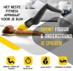 Sweat Athlete - Zweetband Buik - Waist Trainer - Afvallen - Afslankband - Afvalband - Sauna Band - Sweat Belt - Waist Shaper - Buikband Afvallen - Man/Vrouw - Zwart - L - 116 Cm -Merkloos Winkel 1200x1174 29