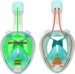 Sea Turtle Full Face Mask - Snorkelmasker - Volwassenen - Wit/Turquoise - S/M -Merkloos Winkel 1200x1175 11