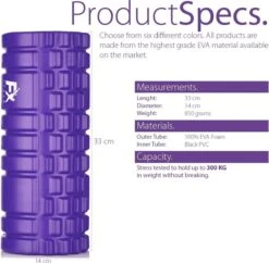 FFEXS Foam Roller - Therapie & Massage Voor Rug Benen Kuiten Billen Dijen - Perfecte Zelfmassage Voor Sport Fitness Hardlopen - 34cm X 14cm Paars -Merkloos Winkel 1200x1175 2