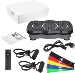 EVOLAND - Trilplaat Fitness Met Bluetooth Speaker - Ibration Plate Met 99 Snelheden En 5 Programma's - Incl Stretchbands En USB Port - Antislip Rubber - Trainingsapparatuur Voor Fitness En Uithoudingstraining -Merkloos Winkel 1200x1175 26