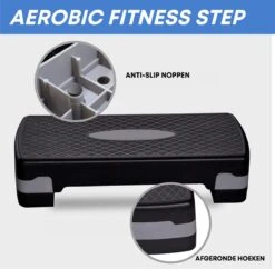 YUGN BLACK Fitness Step Aerobic Step En Resistance Band - Stepbank Aerobic Step - Verstelbaar - Zwart Grijs - Cadeau Tip 16 YUGN BLACK Fitness Step Aerobic Step En Resistance Band - Stepbank Aerobic Step - Verstelbaar - Zwart Grijs - Cadeau Tip -Merkloos Winkel 1200x1176 33