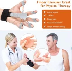AyFit - Vingertrainers - Onderarm Trainer - Vinger Gripper Bekend Van TikTok - Hand Trainers - Grip Trainer - Siliconen - Weerstand Band - Spierversterker - Hand - Vinger - 2 Stuks -Merkloos Winkel 1200x1177 18