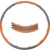 Merkloos Weight Hoop Original - Fitness Hoelahoep - Met DVD - 1.2 Kg - Ø 100 Cm - Oranje/Grijs