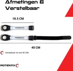 Hardloop Verlichting Set Van 2 Incl. Batterijen - Wandel Lampjes - Led Armband Hardlopen - Kleur Wit -Merkloos Winkel 1200x1177 35