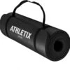 Athletix®‎ Premium NBR Fitnessmat - Yogamat - 183 X 61 X 1.5 Cm - Met Draagriem En Draagtas - Zwart