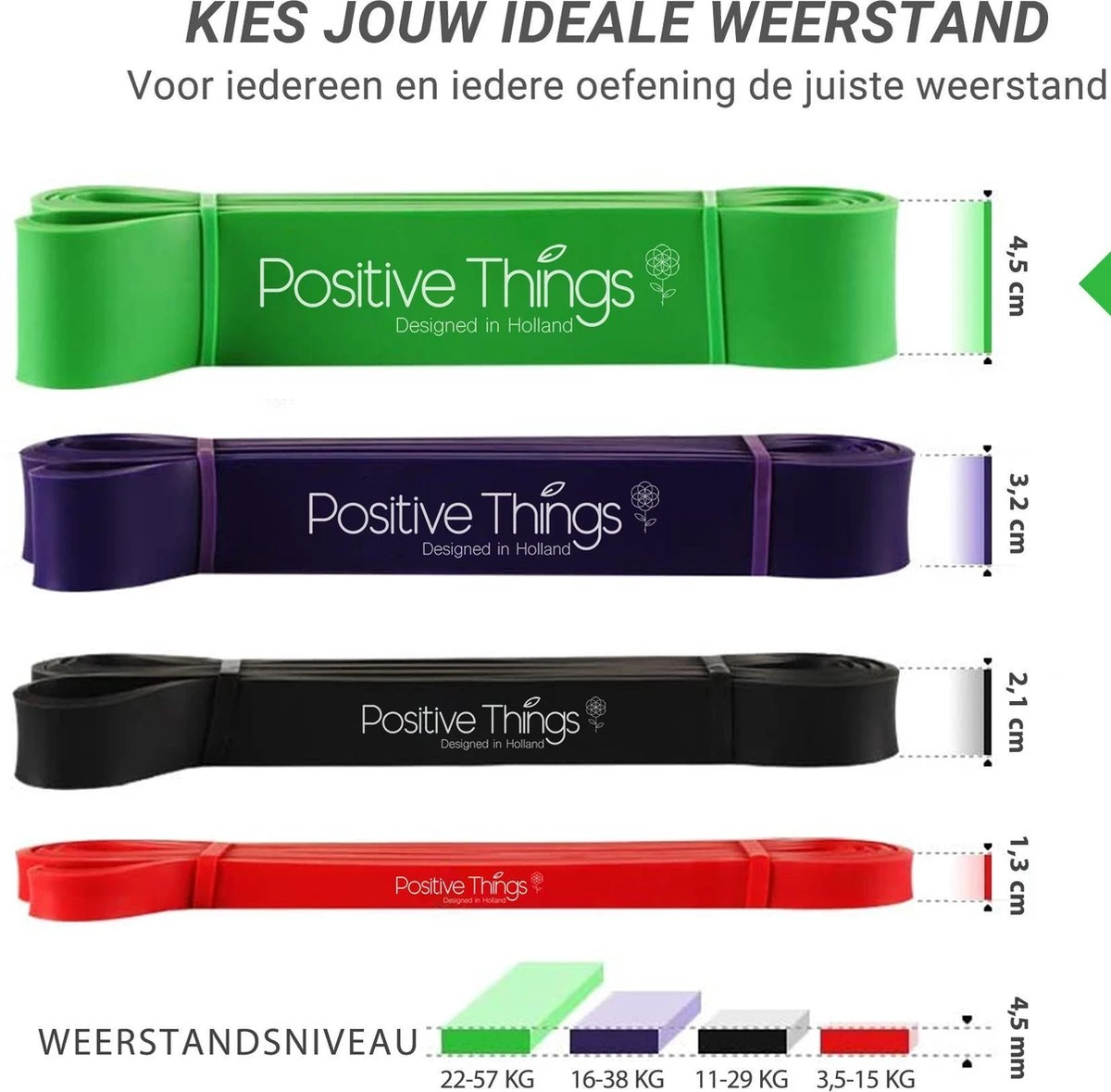 Resistance Band Pull Up - Pull Up Band - Powerpand Fitness Elastiek - Extra Zwaar 12 Resistance Band Pull Up - Pull Up Band - Powerpand Fitness Elastiek - Extra Zwaar - Afbeelding 10